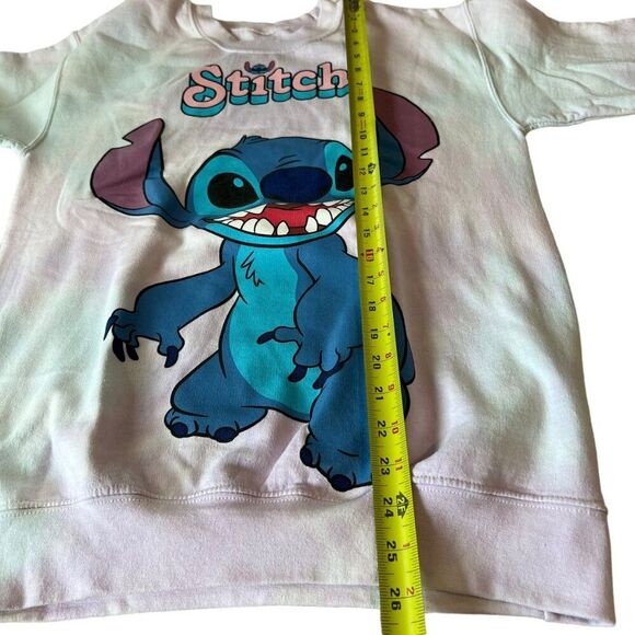 Disney Stitch Sweater Pastel Tie Dye Size Small Disneyland Lilo Sweatshirt - Picture 6 of 8